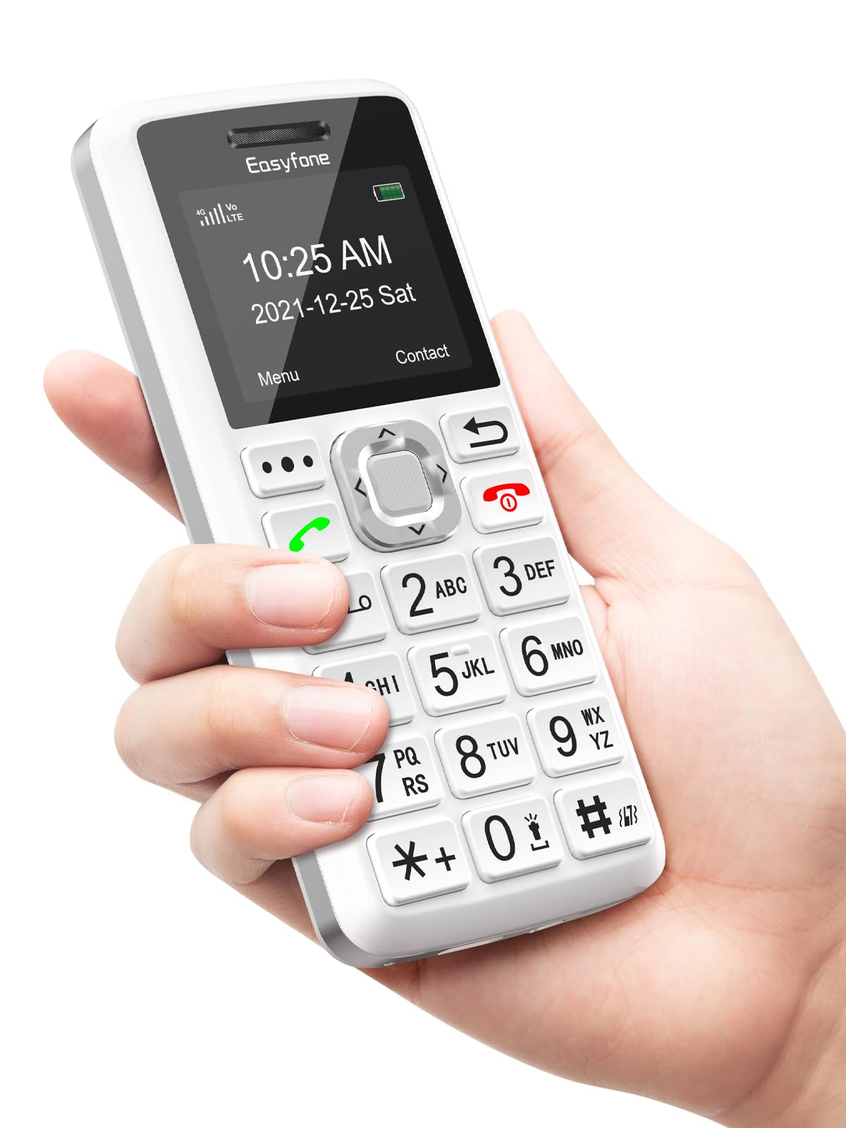 Easyfone T200 4G Tastenhandy weiß Notruftaste