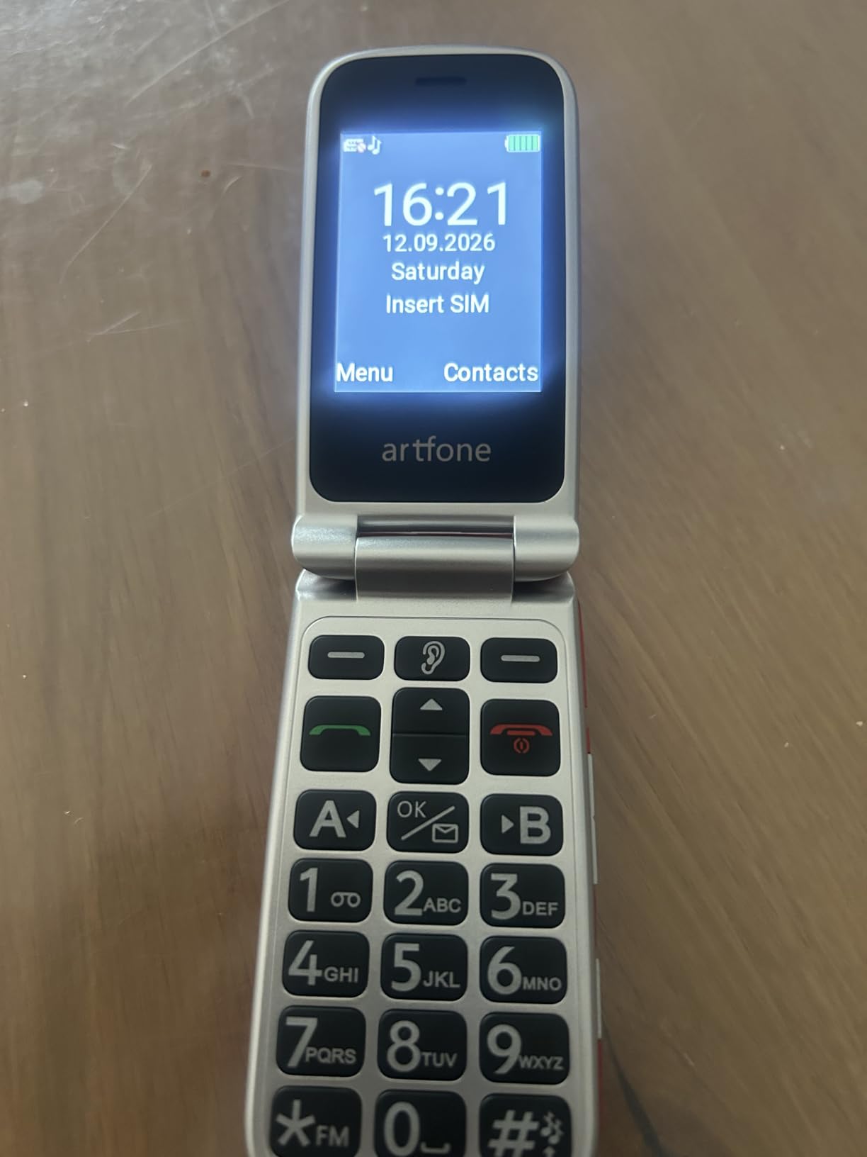 Artfone G6 Klapphandy große Tasten 4G SOS Ladestation USB-C