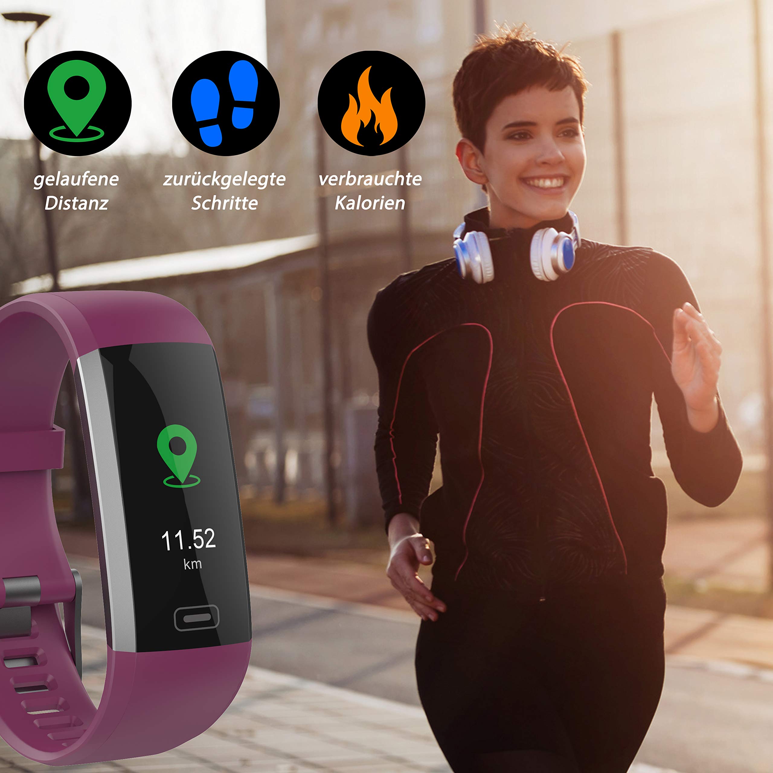 Swisstone SC Smartwatch Farbdisplay Touch IP67 mit Wechselarmband