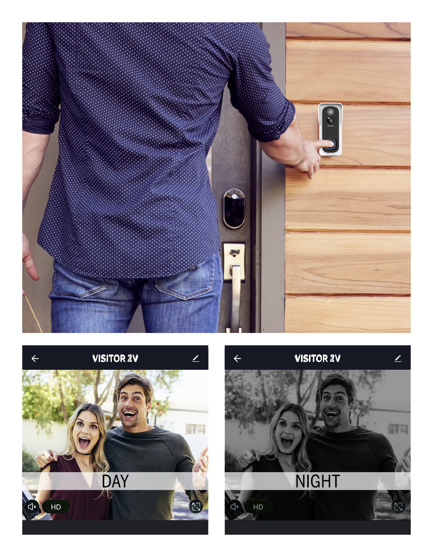 Bea-fon VISITOR 2V Videotürklingel WLAN mit Kamera