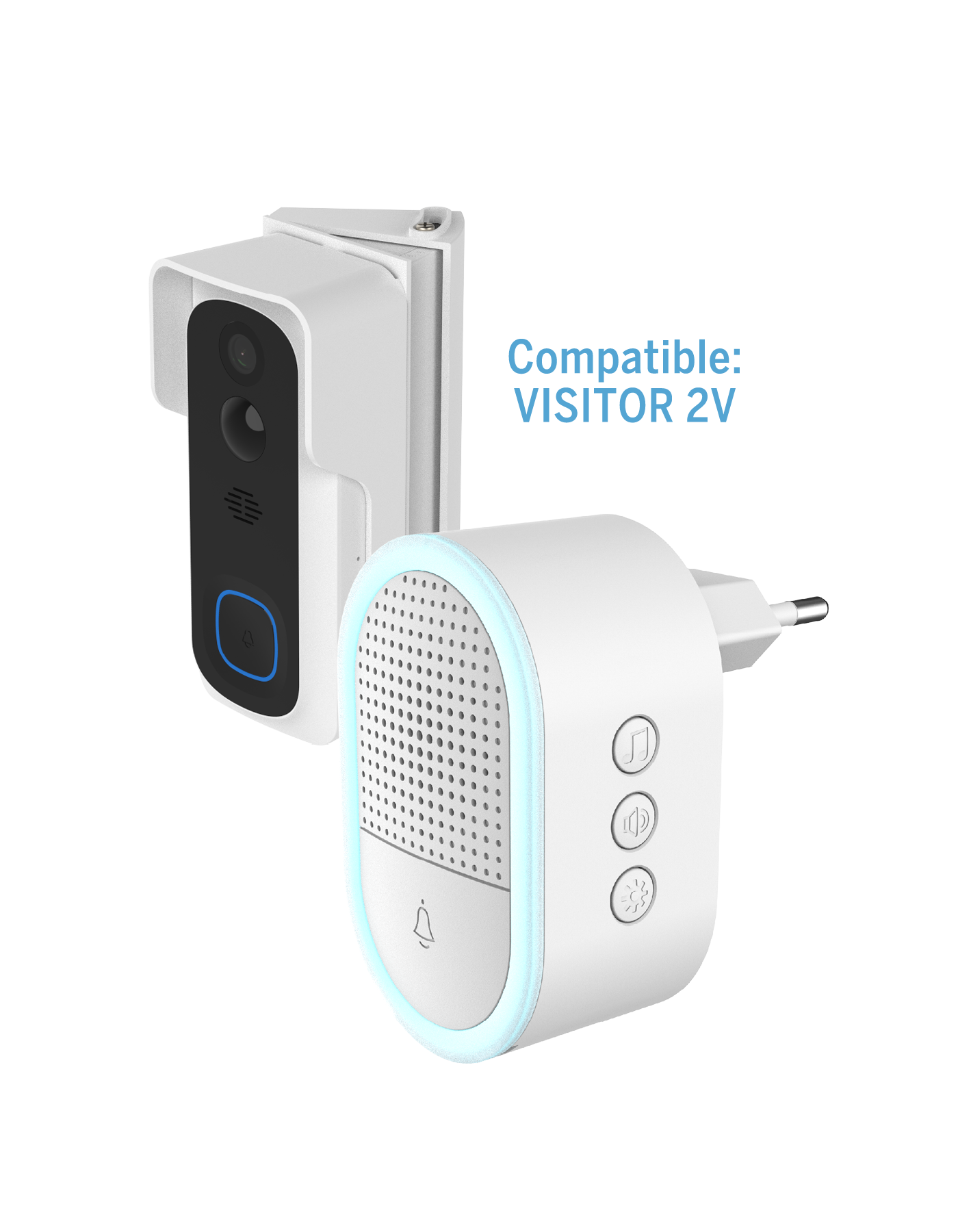 Bea-fon Smarthome Chime 2 Zusatzglocke für Visitor 2V