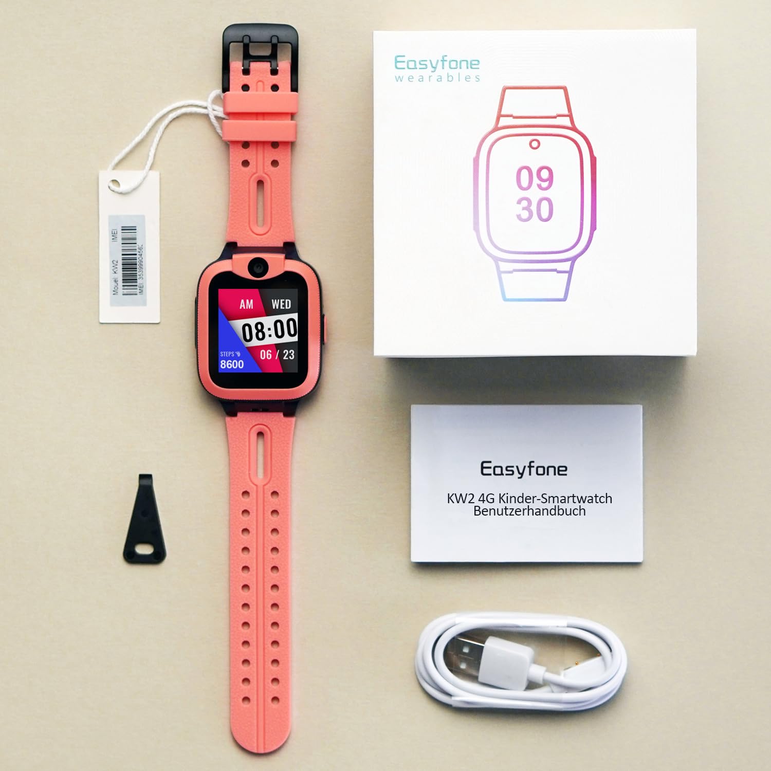 Easyfone Trackino KW2 Kinder Smartwatch 4G GPS SOS