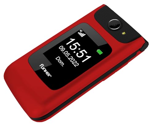 Funker C200 Comfort Klapphandy 4G rot Notruftaste