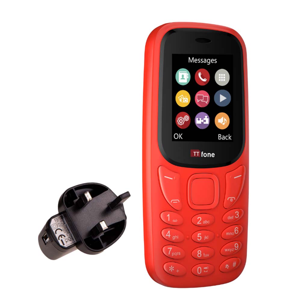 TTfone TT170 Tastenhandy Rot Dual SIM Große Tasten