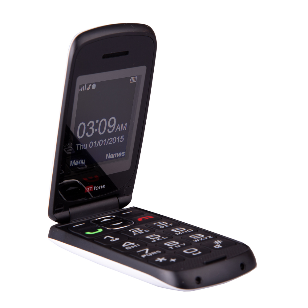 TTfone Star TT300 Klapphandy Weiß mit EE Prepaid SIM