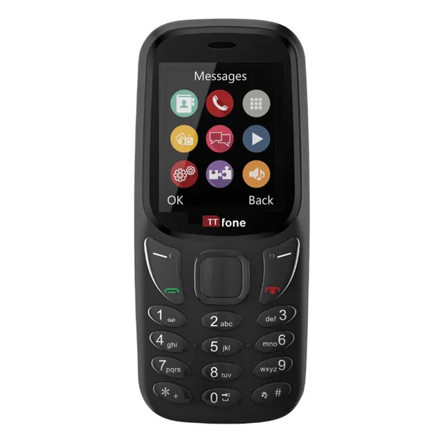 TTfone TT170 Dual SIM Tastenhandy Schwarz USB-Kabel große Tasten