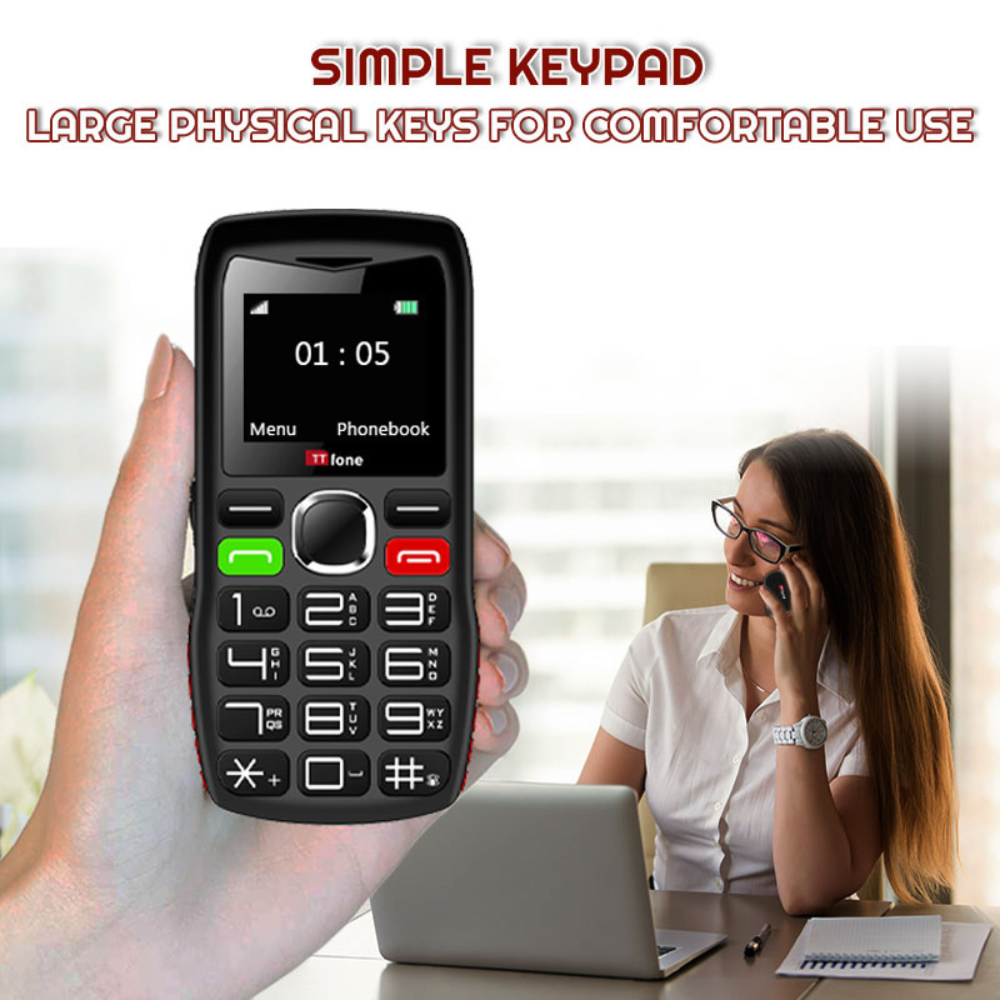 TTfone TT880 Tastenhandy mit O2 SIM und großen Tasten