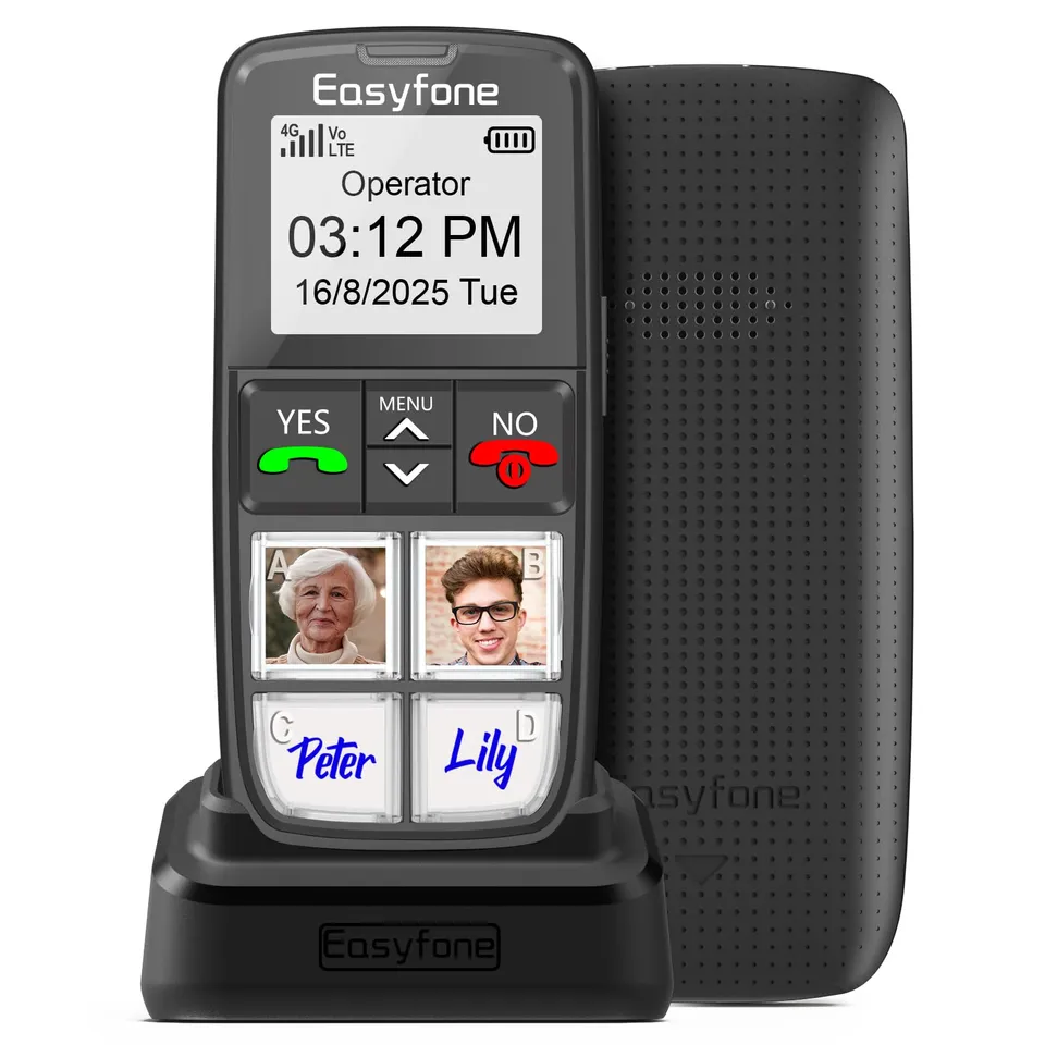 Easyfone T6 Seniorenhandy schwarz mit Bildtasten und 4G