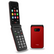 TTfone TT760 Klapphandy 4G rot mit Ladestation