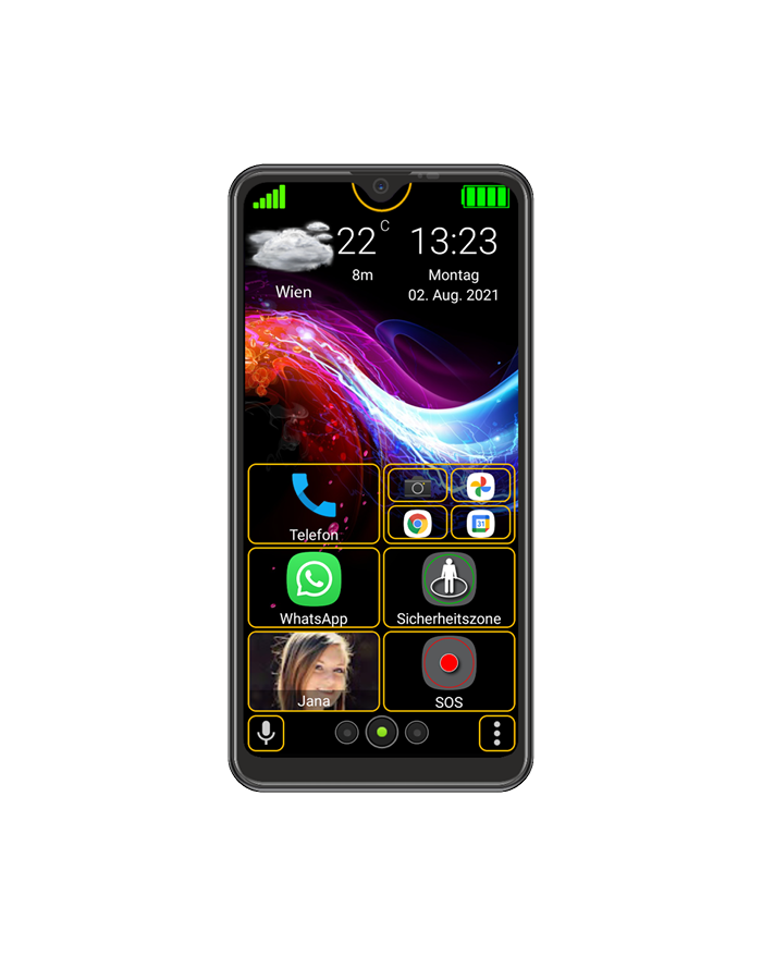 Bea-fon Smartphone M6s plus premium Smartphone 6,26 Zoll mit SOS