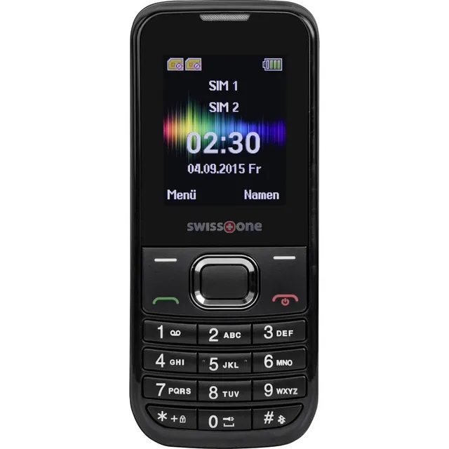 Swisstone SC 230 Dual-SIM Handy schwarz mit Farbdisplay