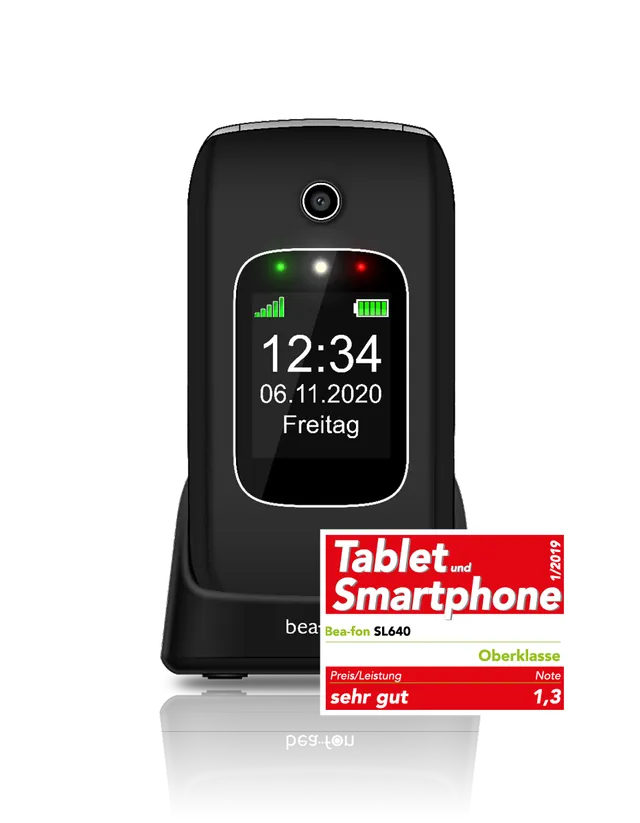 Bea-fon Silver Line SL640 Tastenhandy XXL Display Ladestation