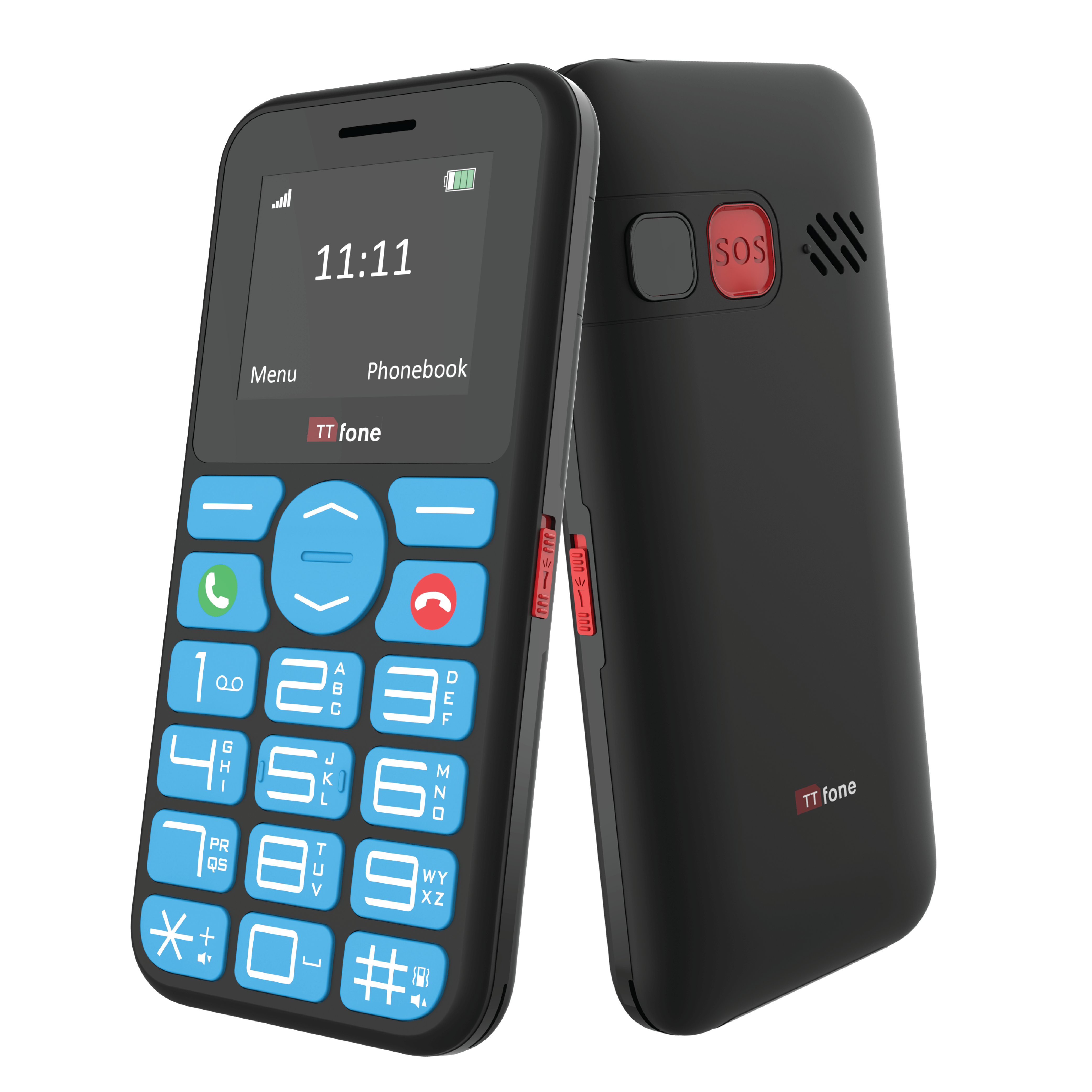 TTfone TT190 Tastenhandy mit Netzteil und Notruftaste