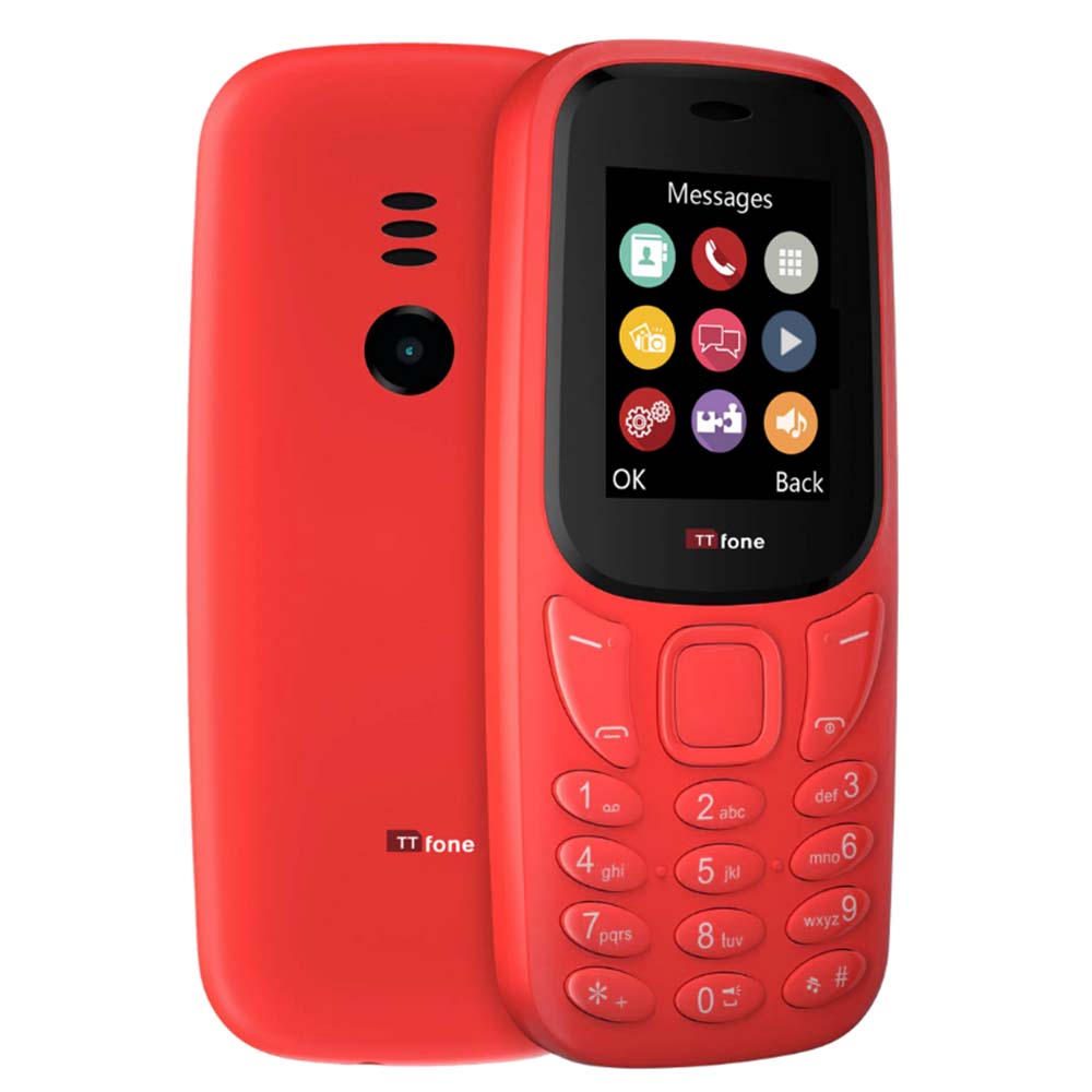 TTfone TT170 Dual SIM Tastenhandy rot mit USB-Kabel