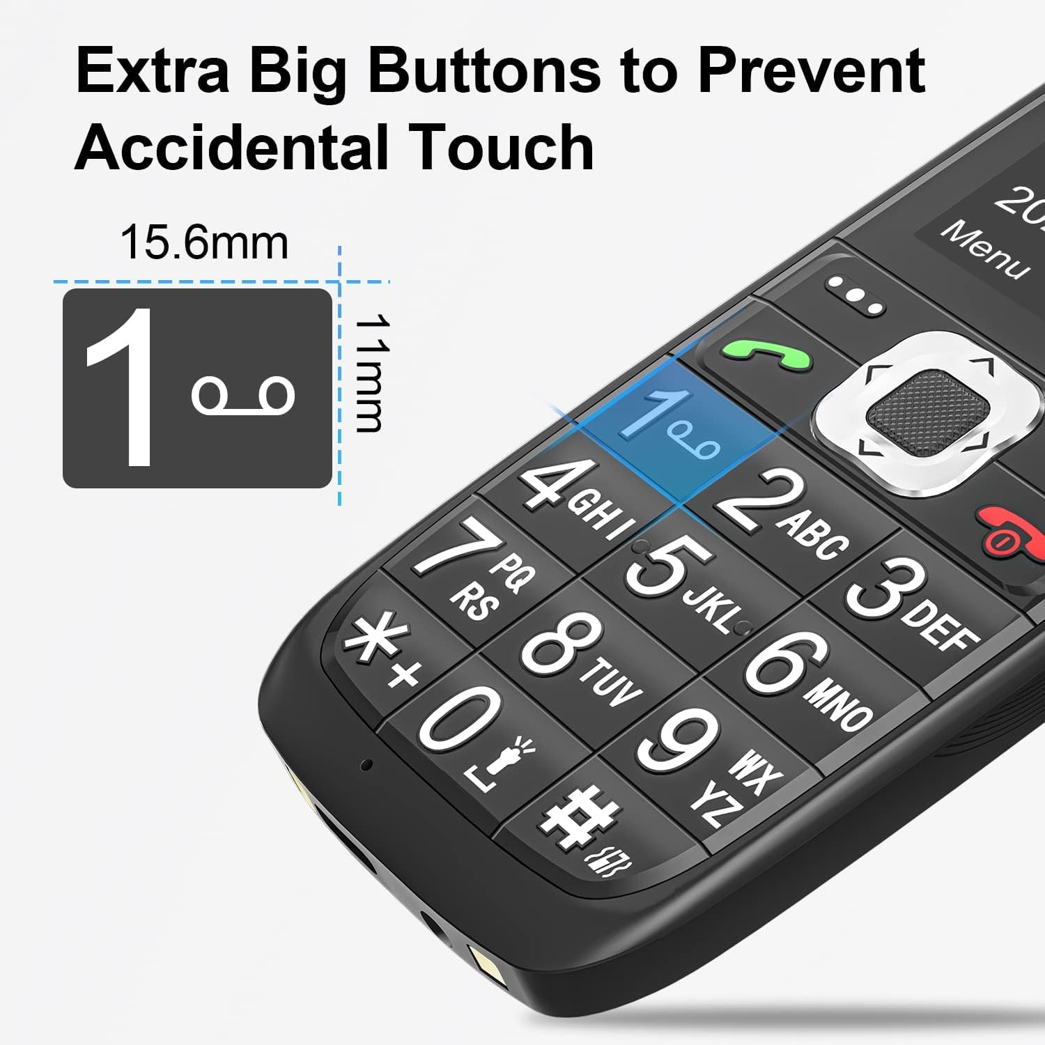 Easyfone Prime-A6 4G Tastenhandy Schwarz mit Ladestation
