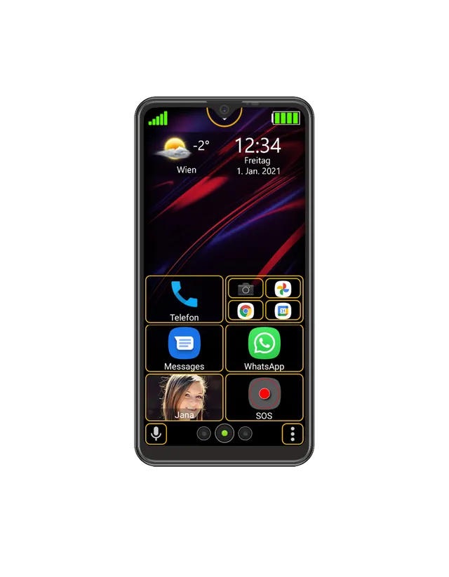 Bea-fon Smartphone M6s premium Senioren Smartphone 6,26 Zoll SOS