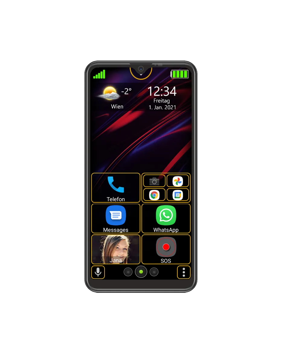 Bea-fon Smartphone M6s premium Senioren Smartphone 6,26 Zoll SOS