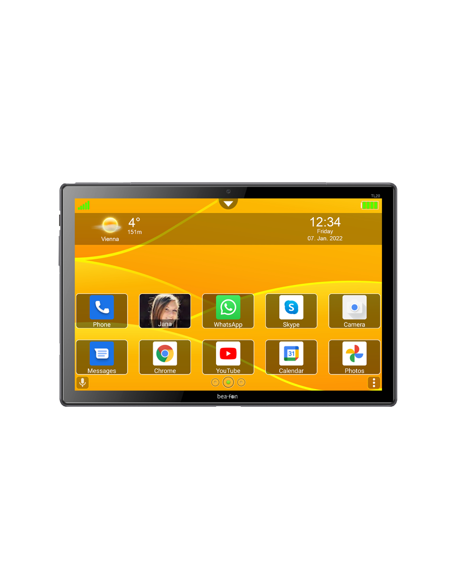 Bea-fon Tablet TAB-Pro TL20 Senioren Tablet 4G mit SOS