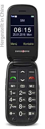Swisstone BBM 615 Klapphandy schwarz mit Ladestation