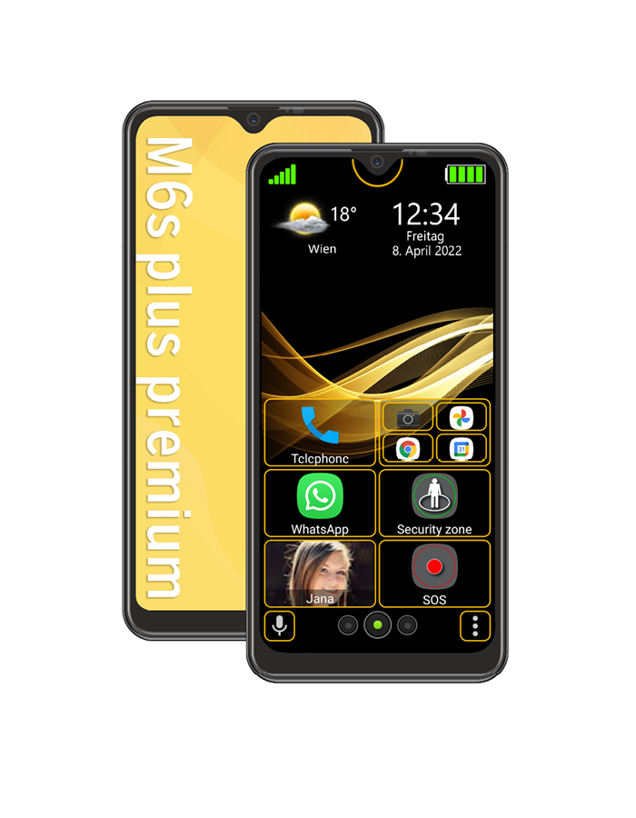 Bea-fon Smartphone M6s plus premium Smartphone 6,26 Zoll mit SOS