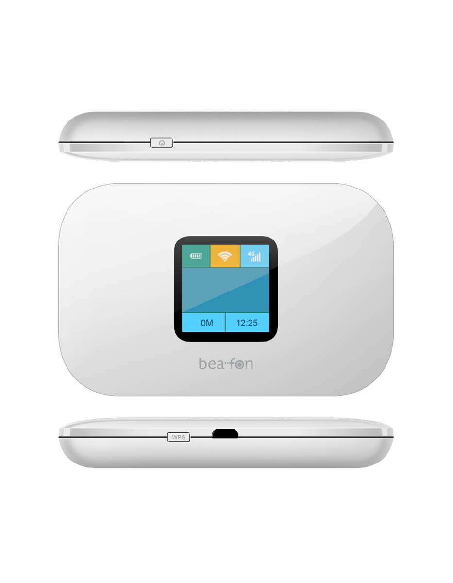 Bea-fon Router MR1 4G LTE Router mit SIM und Akku