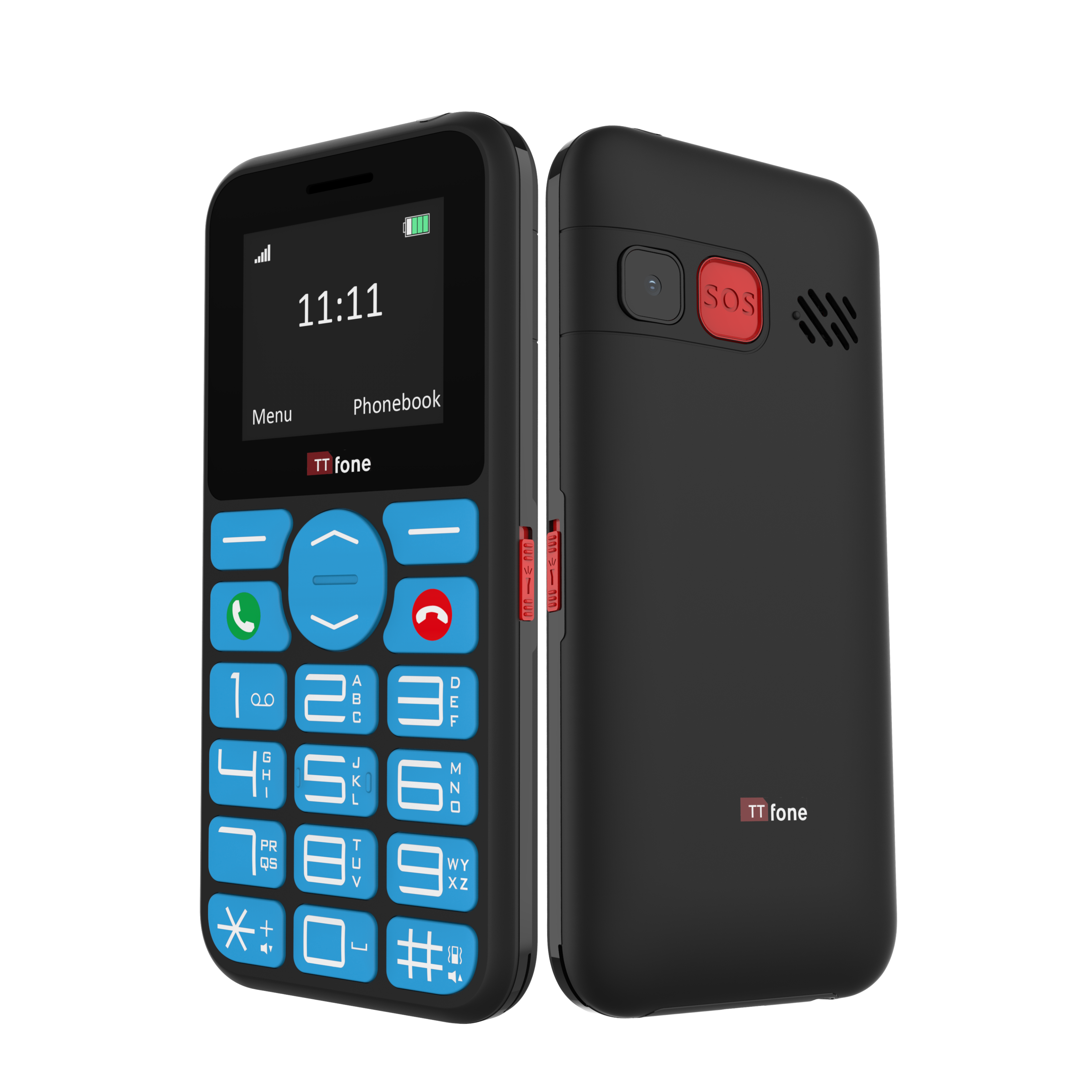 TTfone TT190 Tastenhandy mit Netzteil und Notruftaste
