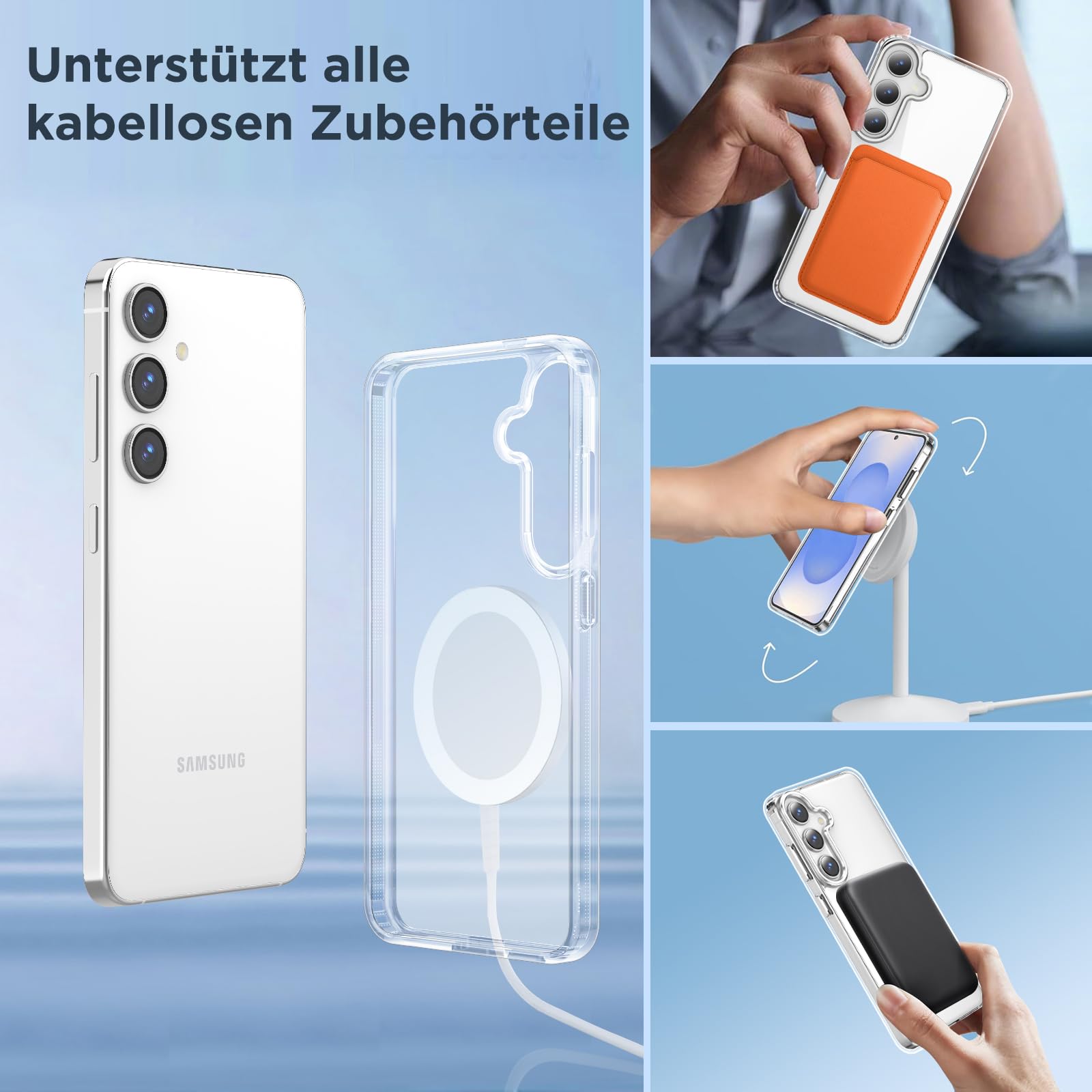 Onestyle Zubehör Galaxy S25 Plus Hülle transparent magnetisch