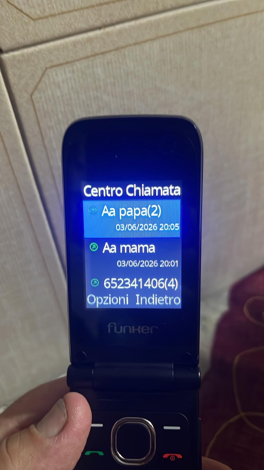 Funker C200 Comfort 4G Klapphandy Schwarz mit Notruftaste