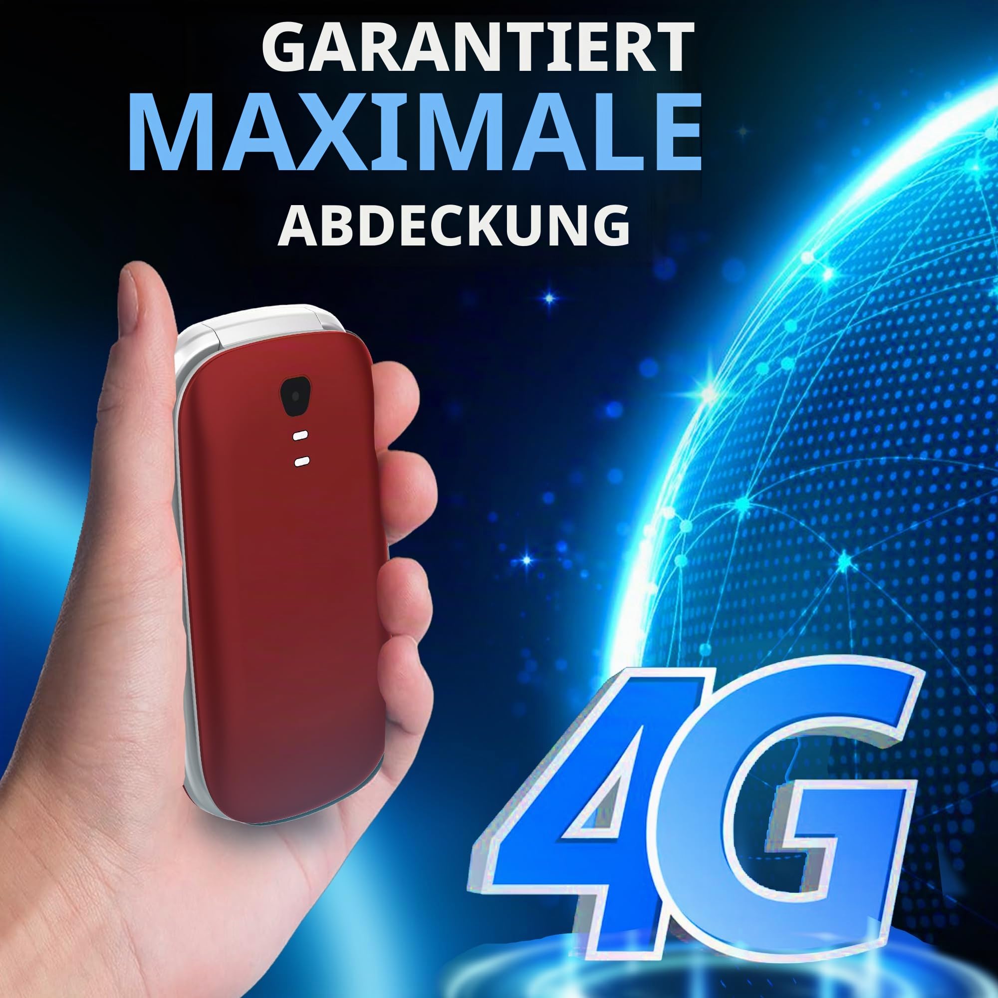 Funker Max Line E300 Max Tastenhandy mit Notruftaste 4G