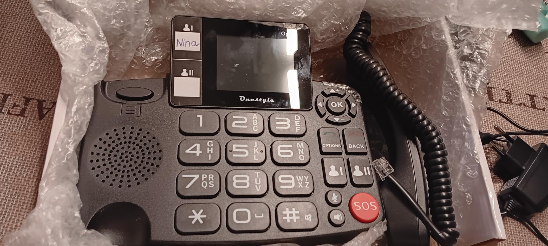 Onestyle GSM Opal Tischtelefon mit Notruftaste WLAN
