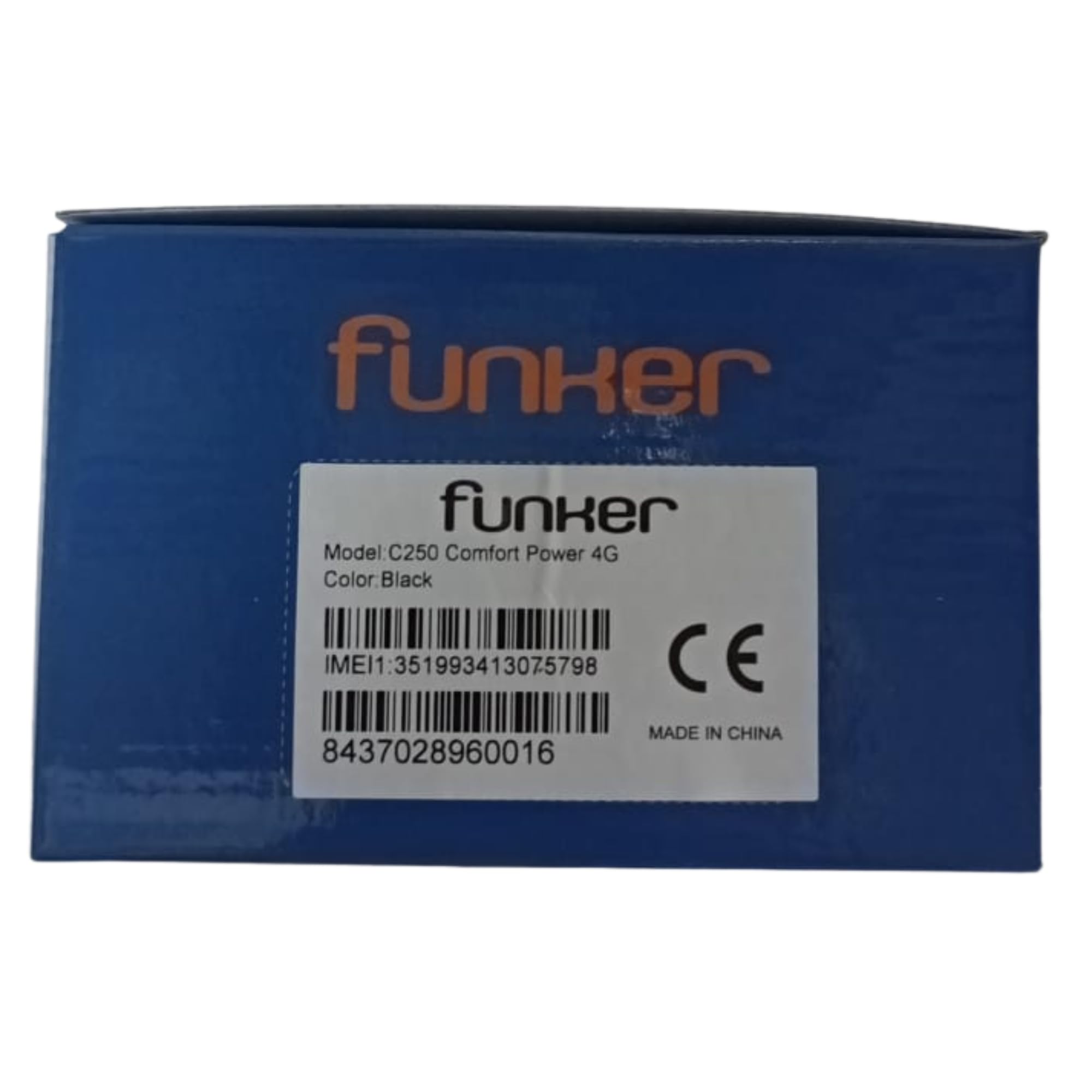 Funker Comfort C250 Klapphandy 4G Schwarz mit Ladestation
