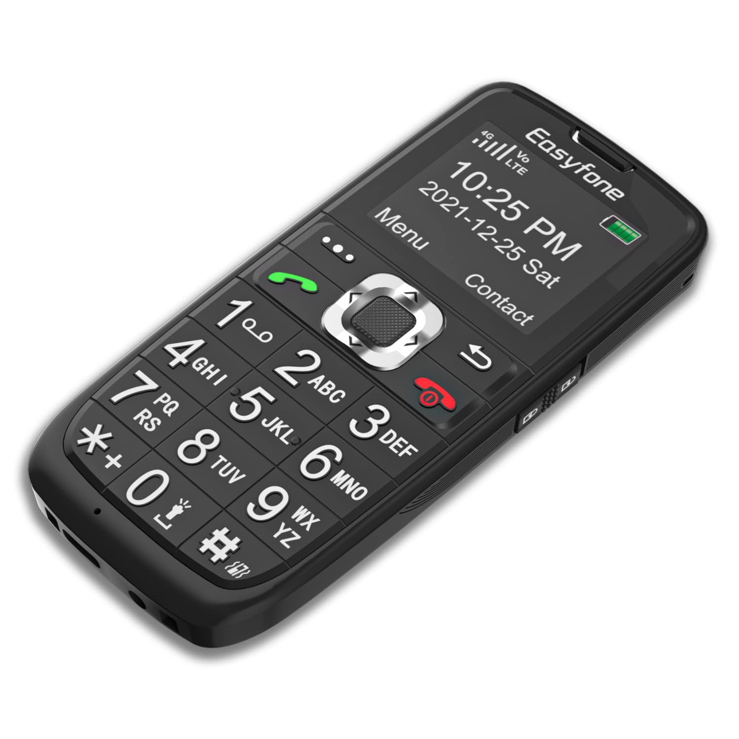 Easyfone Prime-A6 4G Tastenhandy Schwarz mit Ladestation Notruftaste