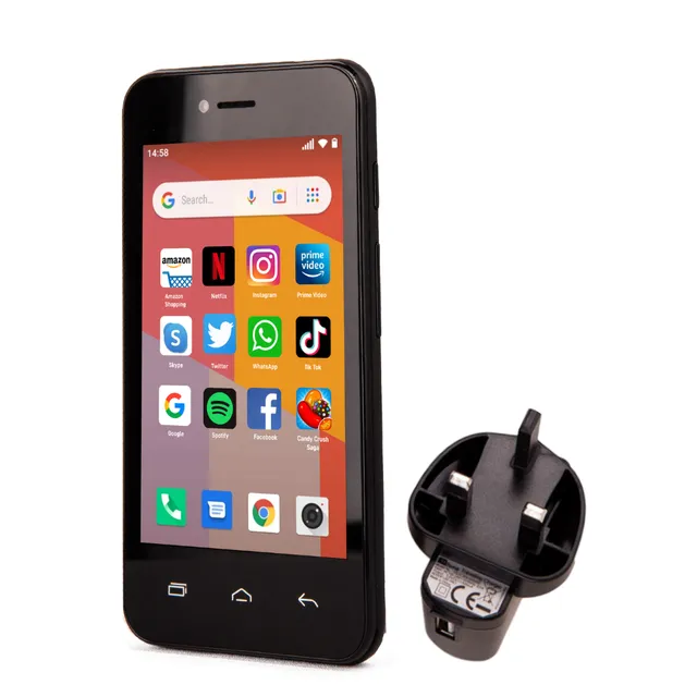 TTfone TT20 Dual SIM Smartphone 4 Zoll schwarz gebraucht