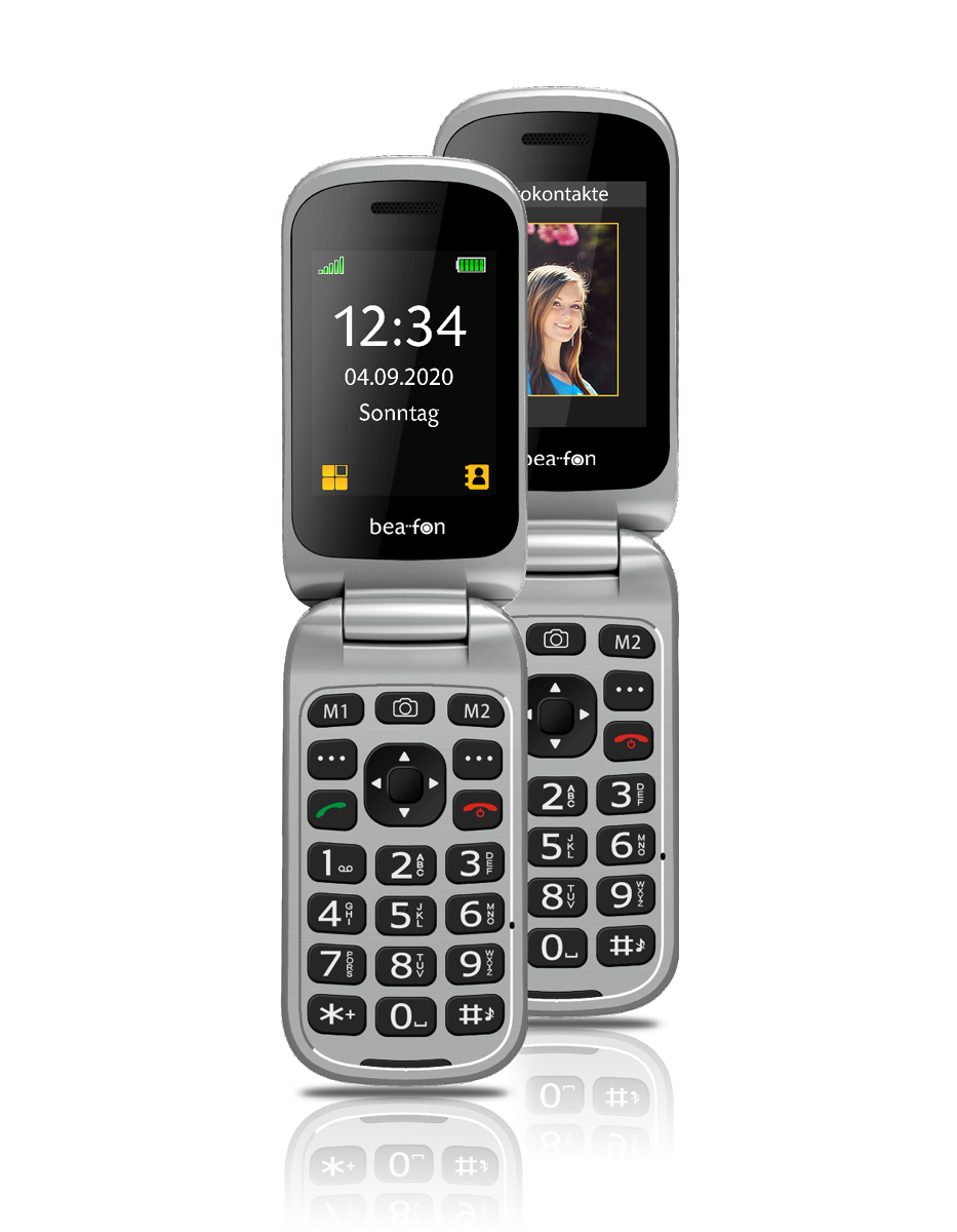 Bea-fon Silver Line SL590 Klapphandy mit Ladestation SOS