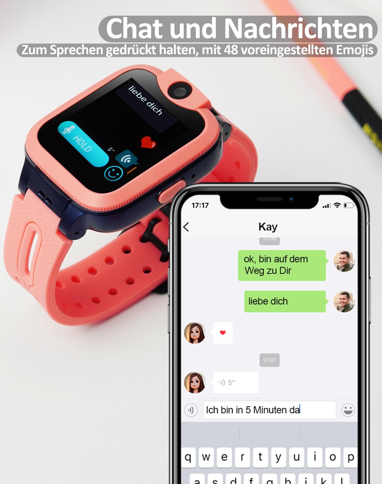 Easyfone Trackino KW2 Kinder Smartwatch 4G GPS SOS