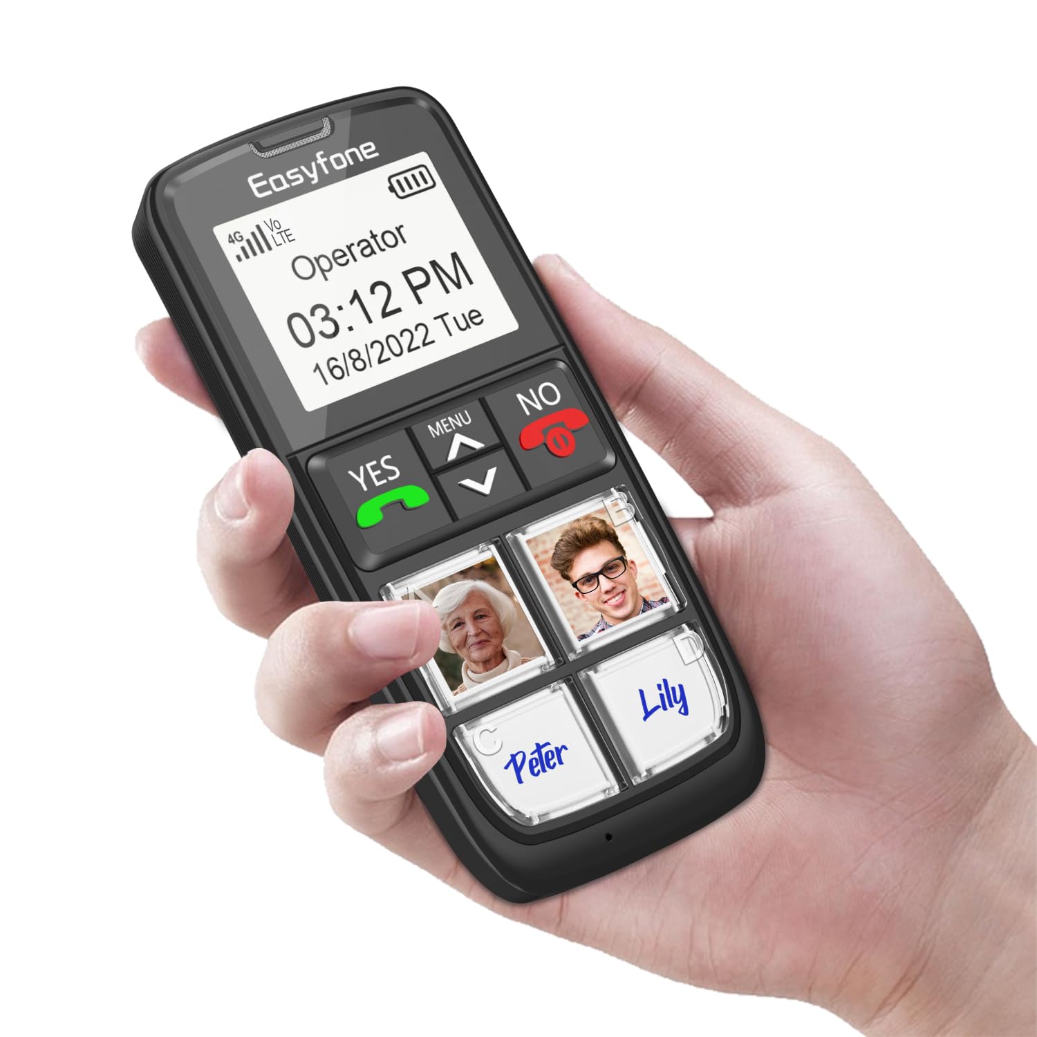 Easyfone T6 Seniorenhandy schwarz mit Bildtasten und 4G