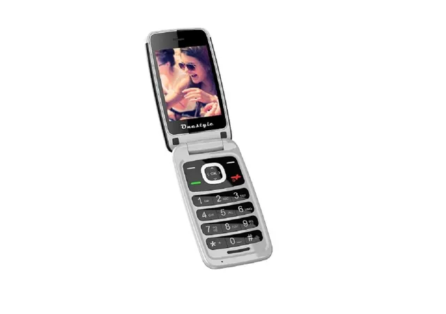 Onestyle GSM Silver Plus Klapphandy mit SOS-Taste 4G