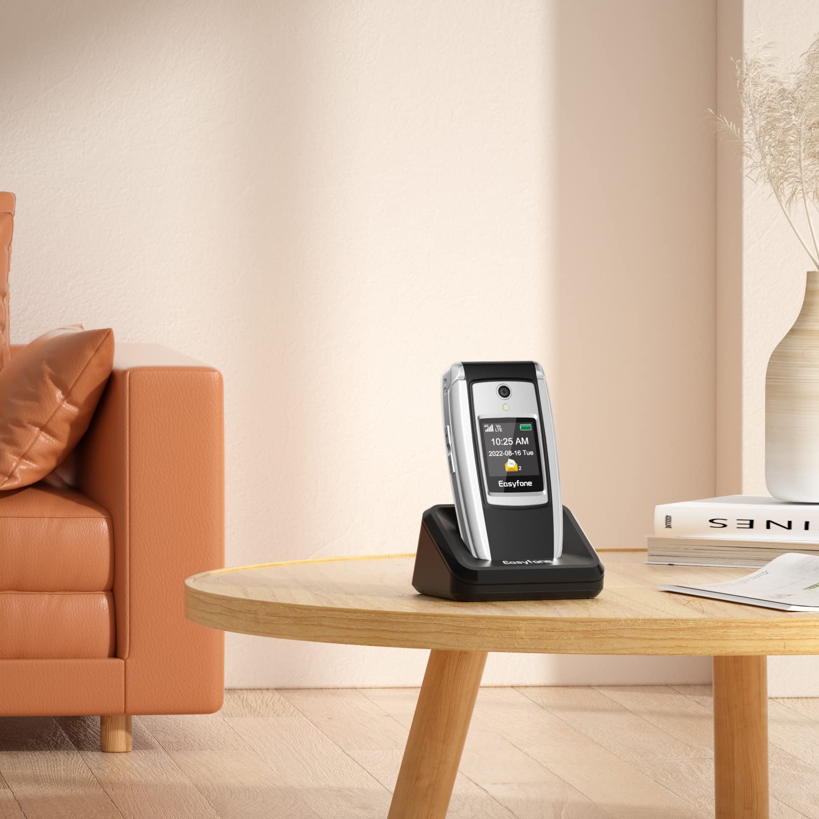 Easyfone T300 Klapphandy 4G schwarz mit Ladestation