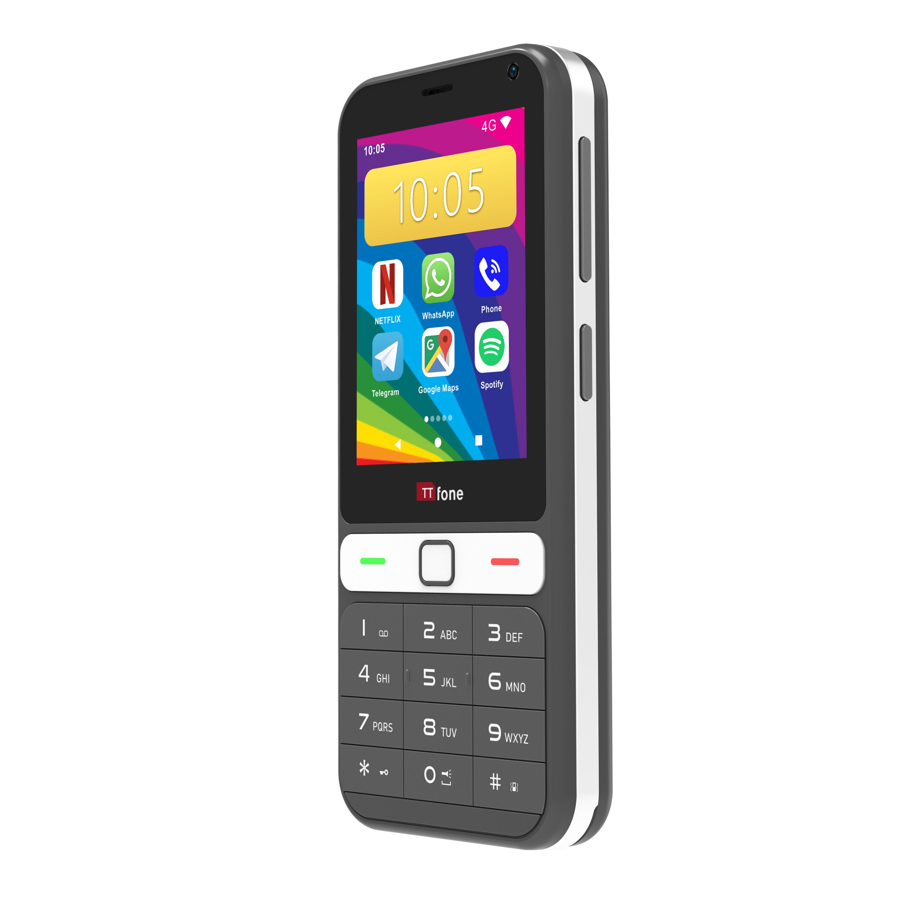 TTfone TT280 4G Android Tastenhandy mit Touch und Ladestation