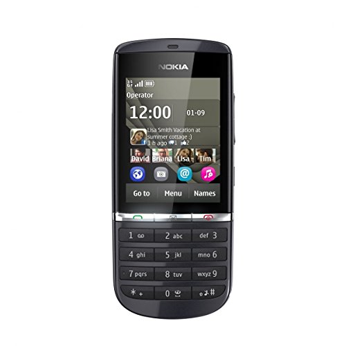 Nokia Asha 300 Handy Graphite mit Touchscreen 2,4 Zoll