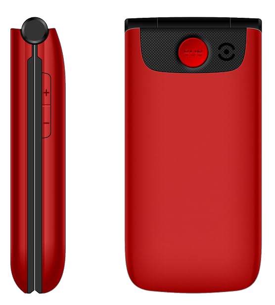 Funker C200 Comfort Klapphandy 4G rot Notruftaste