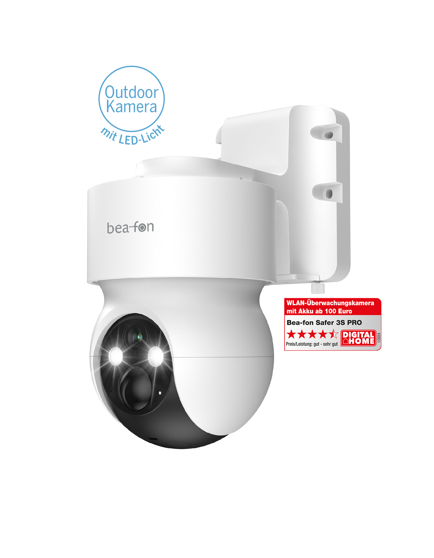 Bea-fon Smarthome SAFER 3S Pro Überwachungskamera Akku WLAN