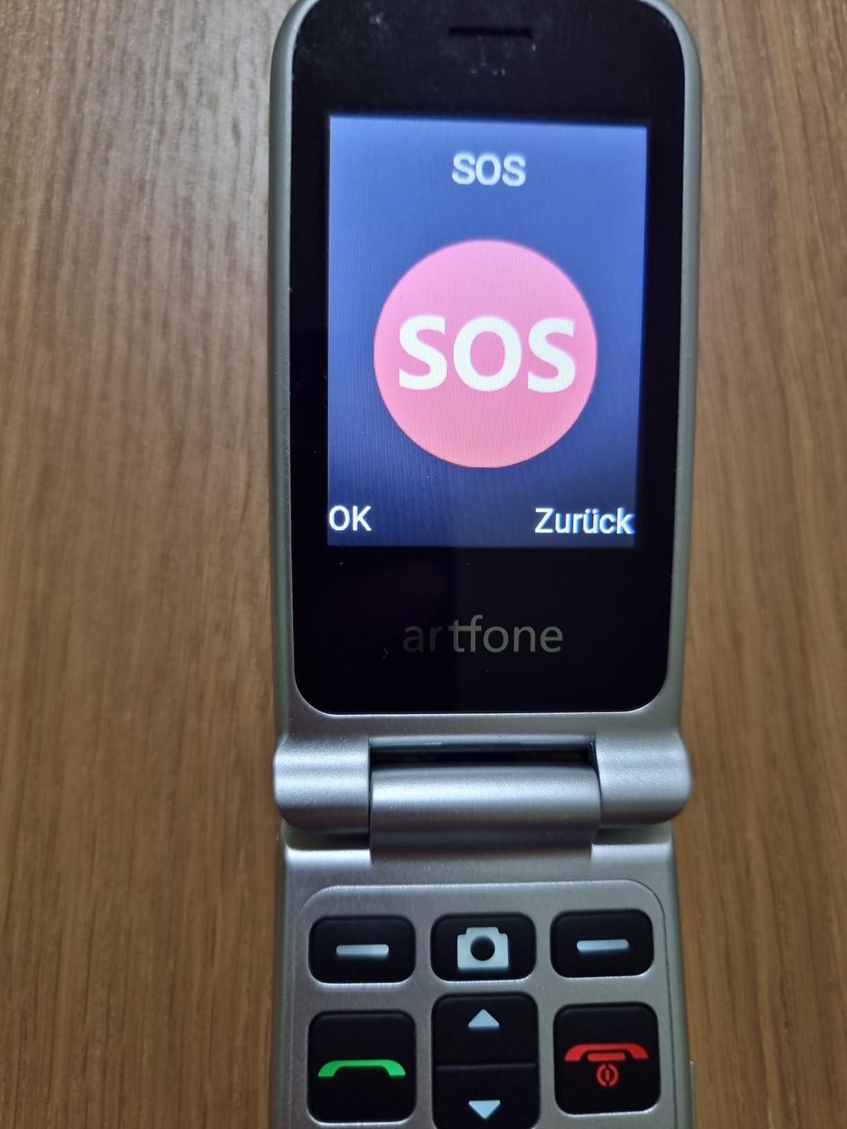 Artfone Senior G6 Klapphandy 4G grau Ladestation Notruftaste