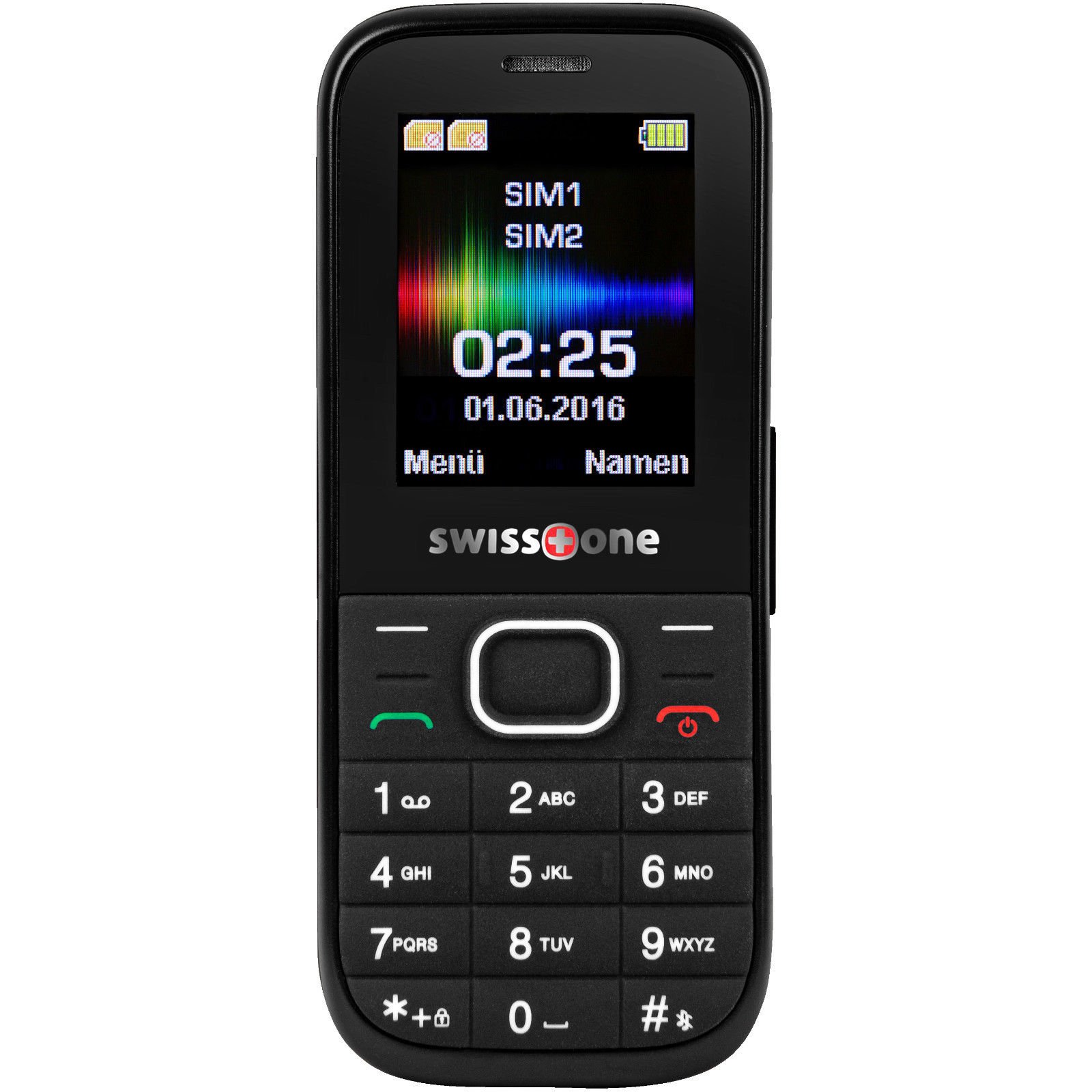 Swisstone SC 225 Tastenhandy Schwarz 1,77 Zoll