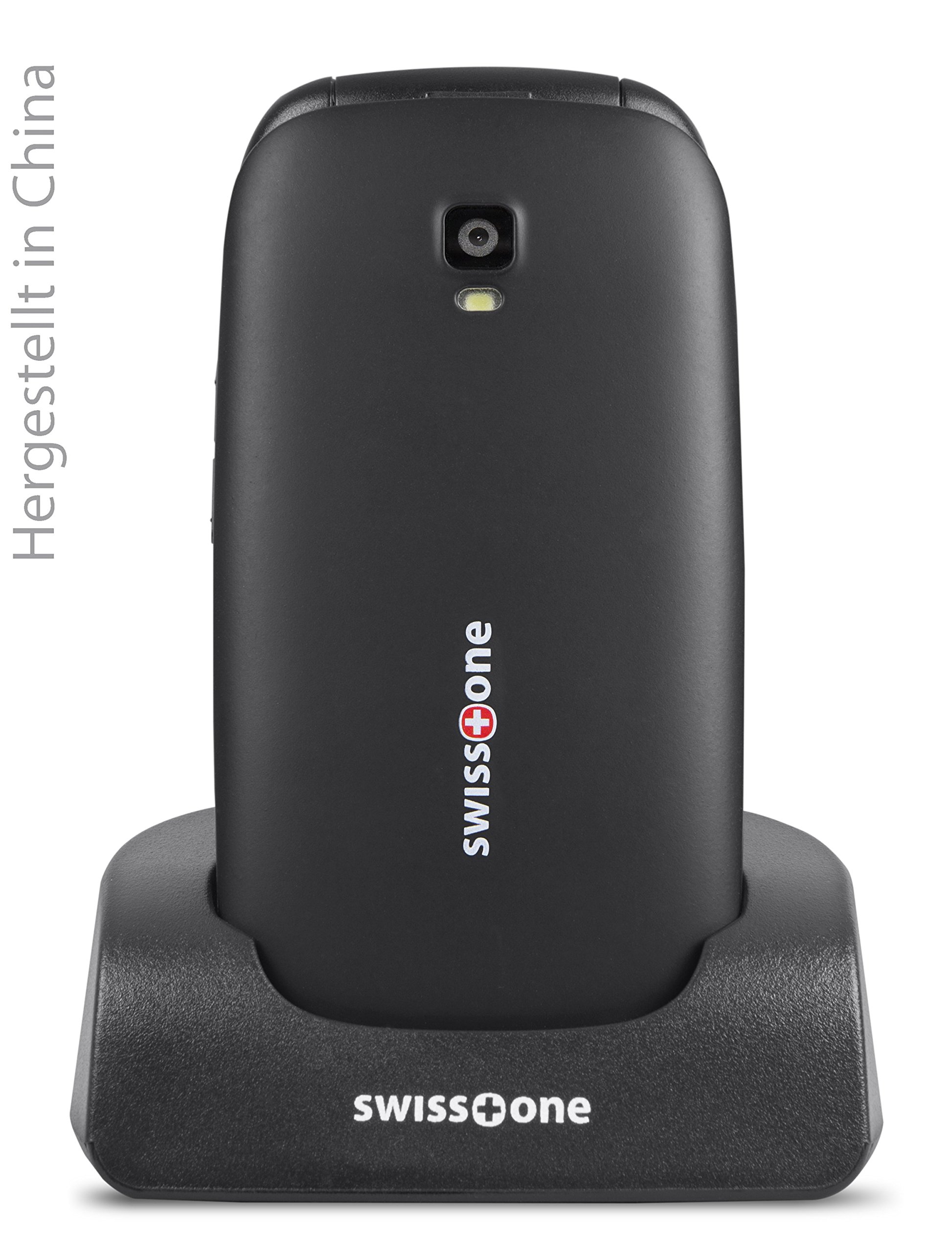 Swisstone BBM 615 Klapphandy schwarz mit Ladestation