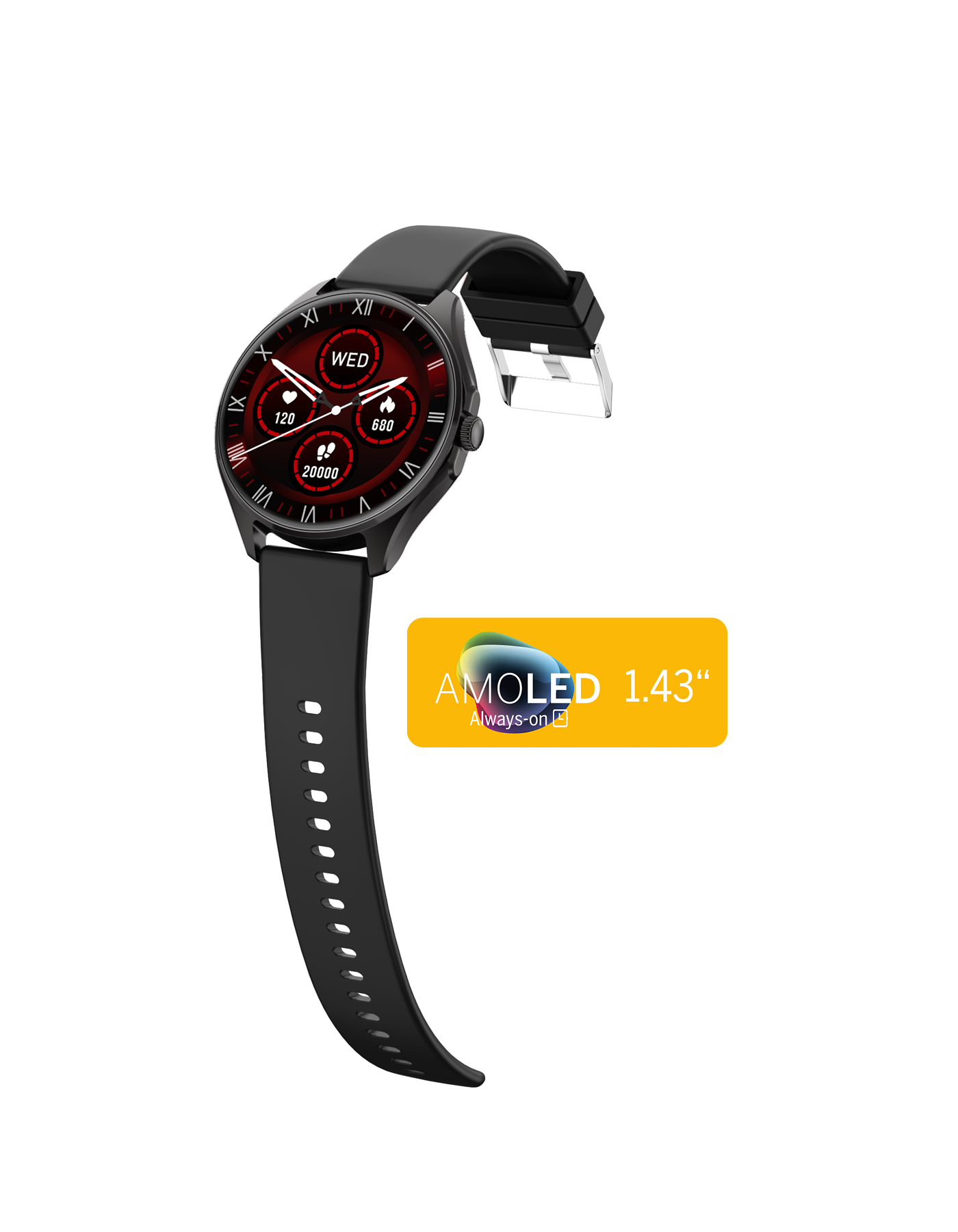 Bea-fon 402 Smartwatch mit AMOLED und GPS-Kopplung