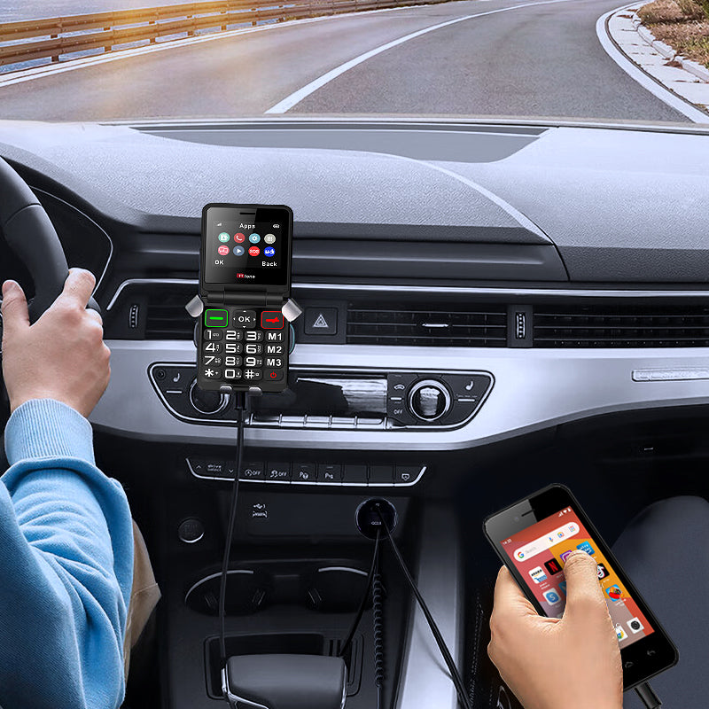 TTfone TTK18 Autoladegerät 12V Micro-USB Type-C
