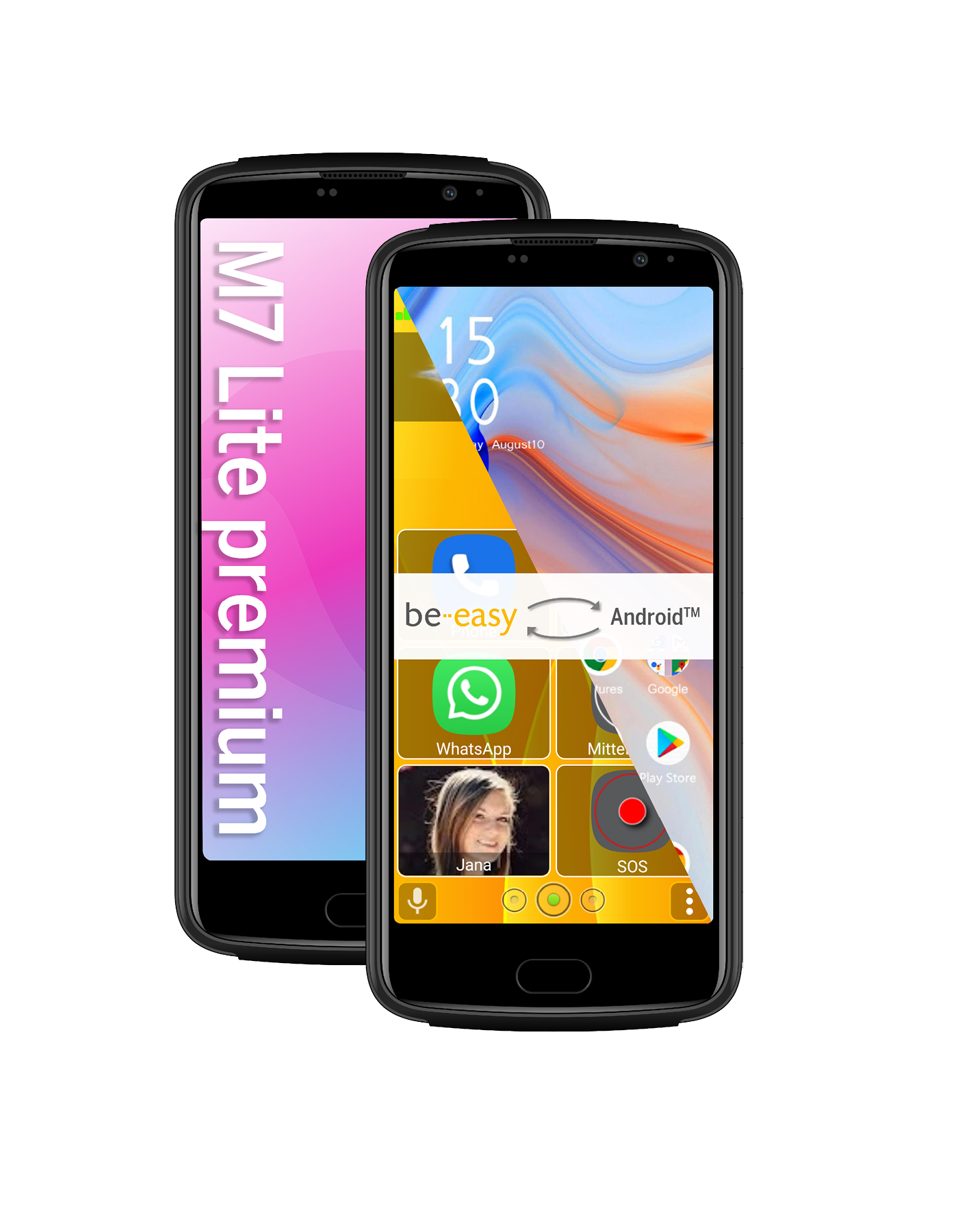 Bea-fon Smartphone M7 Lite premium Seniorenhandy mit Notruftaste