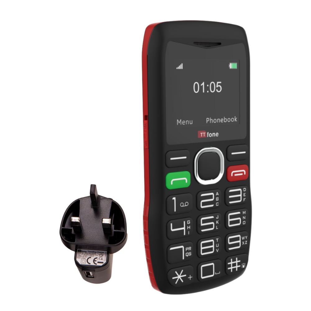 TTfone TT880 Tastenhandy mit O2 SIM und Ladegerät