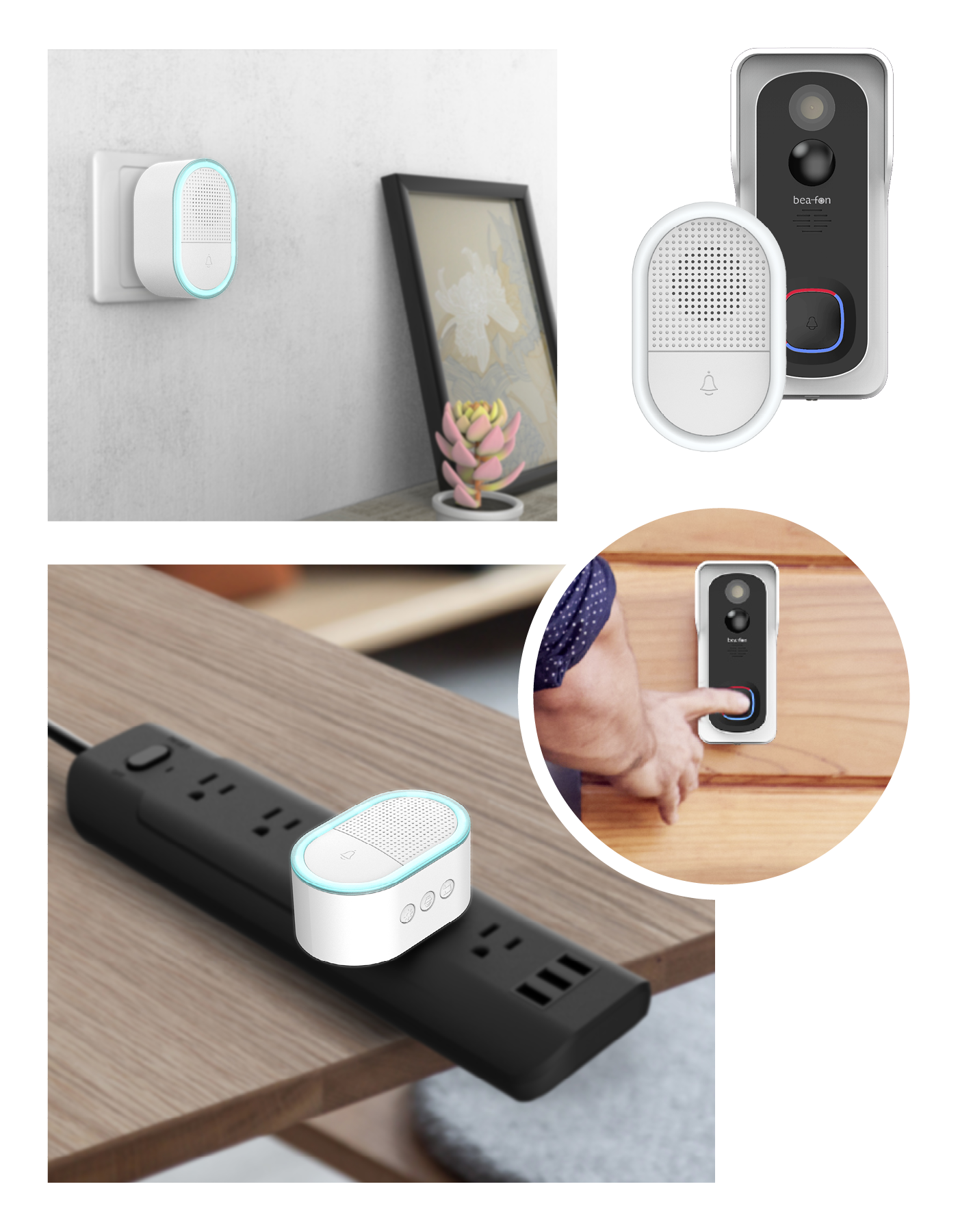 Bea-fon Smarthome Chime 2 Zusatzglocke für Visitor 2V